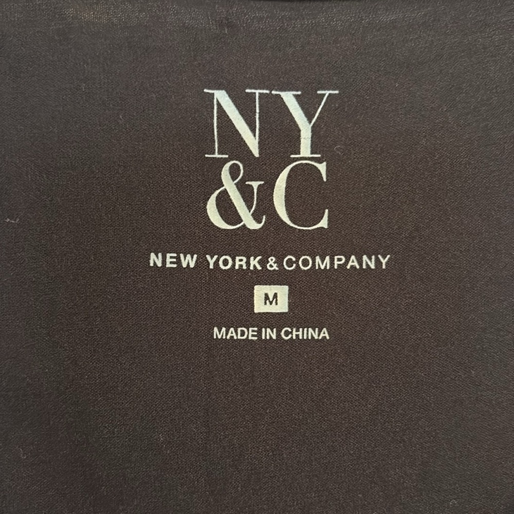 New York & Company Faux Leather Black Tank Top - Picture 2 of 9